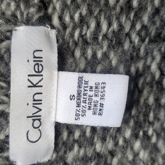 Calvin Klein zip front Wool blend Sweater Small - Picture 2 of 4